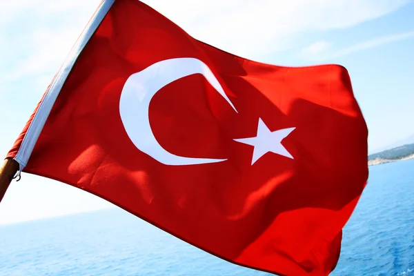 Image of Turkish flag — Stock Photo, Image