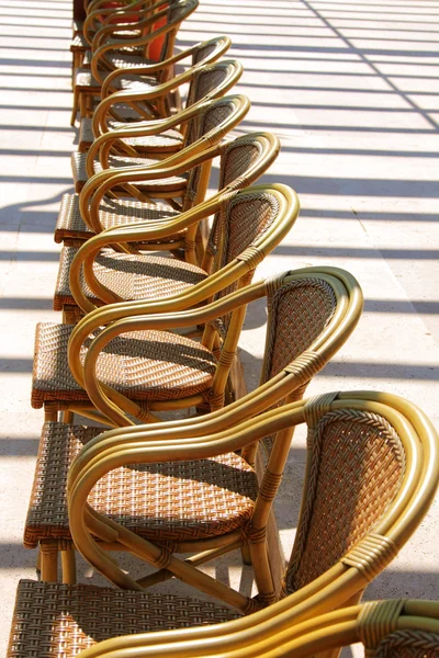 Image of wicker chairs in hotel on south — Stock Photo, Image