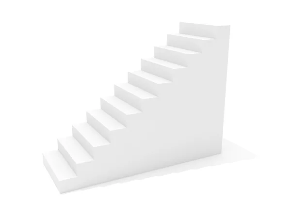 Imagen 3D de escalera aislada en blanco —  Fotos de Stock