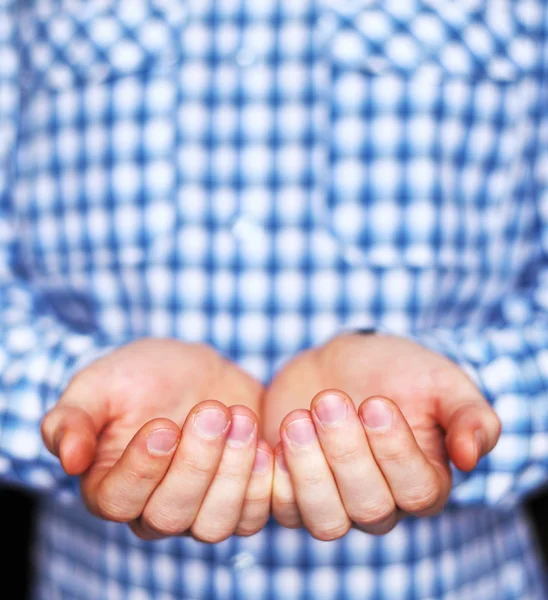 Image of hands holding, giving, showing something — Stock Photo, Image