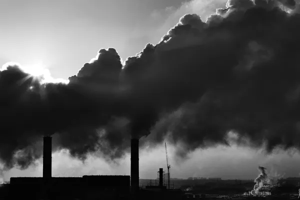 Image of power plant emissions — Stock Photo, Image