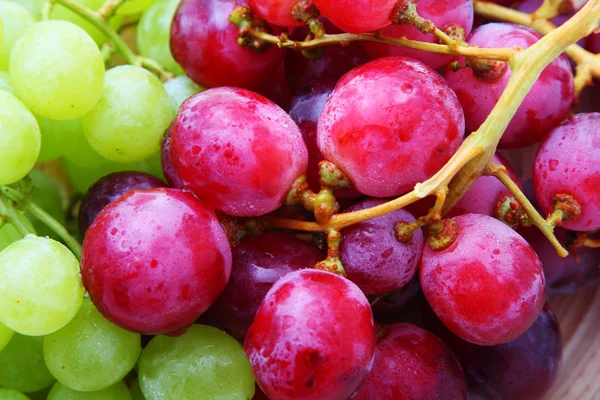 Background image of red and green grapes — Stock Photo, Image