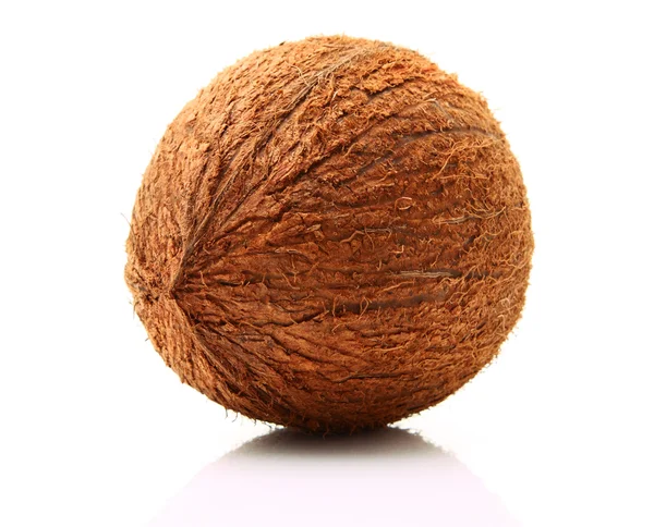 Imagem de coco isolado sobre branco — Fotografia de Stock