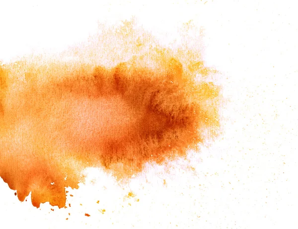 Abstrakt orange akvarell bakgrund — Stockfoto