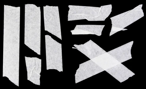 çeşitli maskeleme bandı çizgili siyah izole