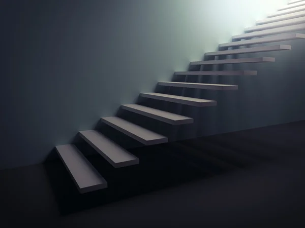 Escalera hacia la luz — Foto de Stock