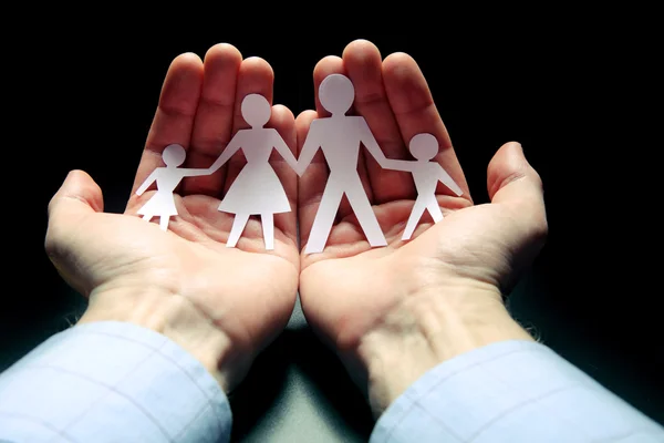 Concept image of family protection — Stock Photo, Image