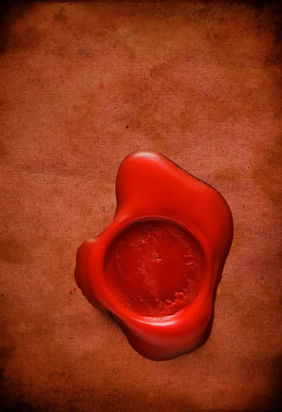 Imagen del sello de cera roja — Foto de Stock