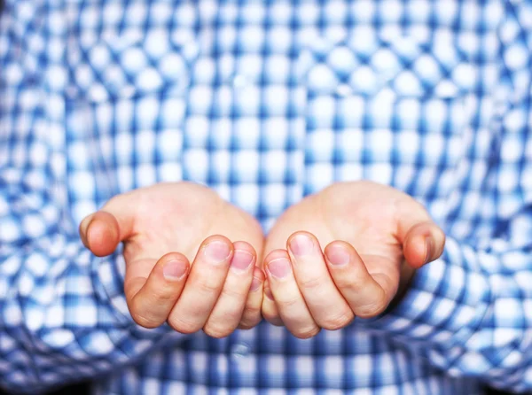 Image of hands holding, giving, showing something — Stock Photo, Image