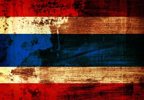 Grunge Thajsko vlajka — Stock fotografie