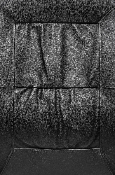 Black leather texture — Stock Photo, Image