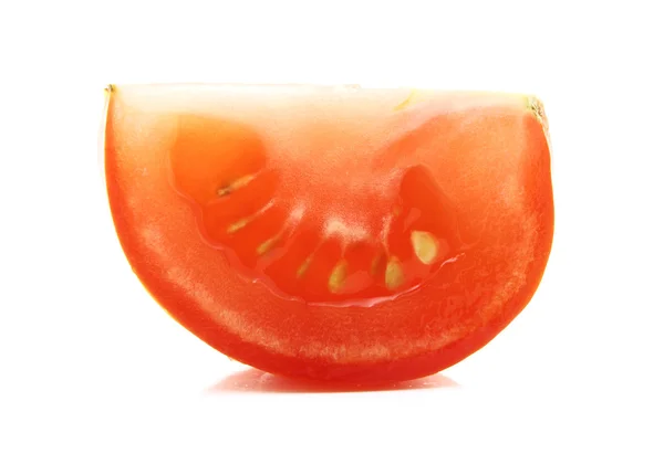 Image of tomato slice isolated on white — Stock Photo, Image