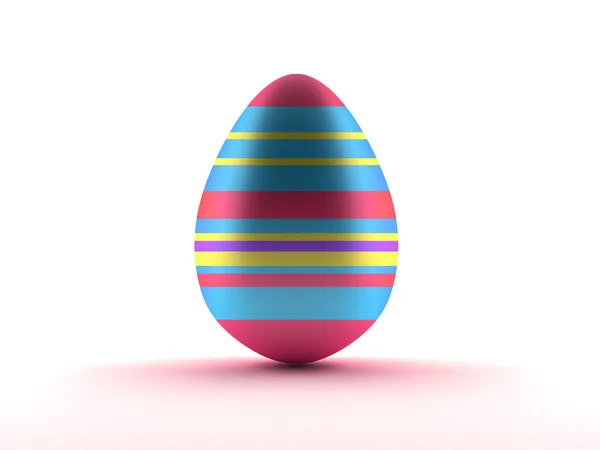 Obrázek velikonoční vajíčko nad bílá — Stock fotografie