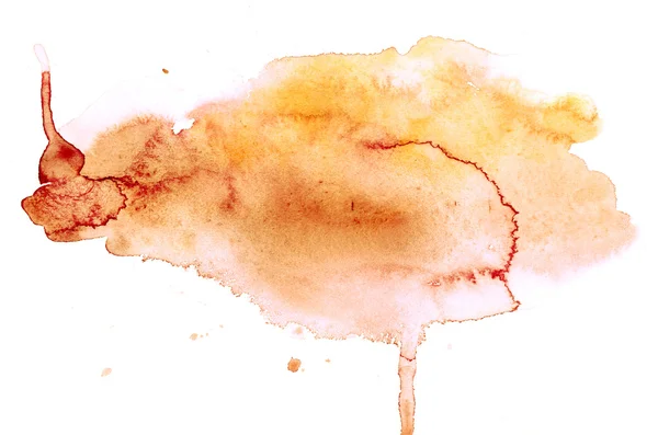 Fundo aquarela laranja abstrato — Fotografia de Stock