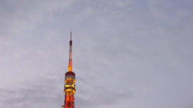Tokyo kulesi geçmişi olan geleneksel Zojoji tapınağı. Asya dini Budizm tapınağı en iyi turistik merkezlerden biridir. Asya 'da seyahat kavramı