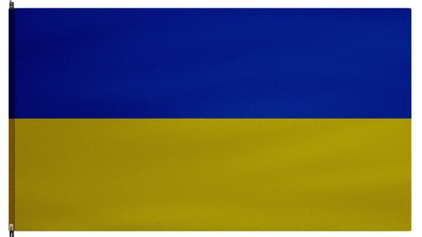 Ukrajinská Vlajka Ukrajinský Prapor Měkkého Hedvábí Textilní Textura Podporučík Pozadí — Stock fotografie