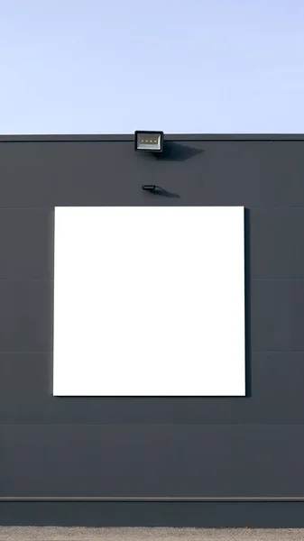 Moderna Loja Branco Sinalização Sinal Design Mockup Isolado Para Design — Fotografia de Stock