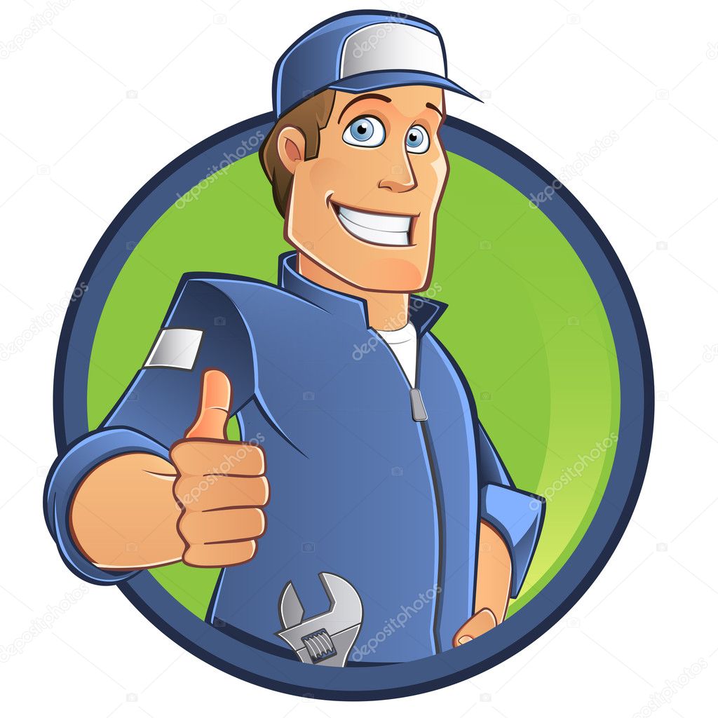 Cartoon mechanic