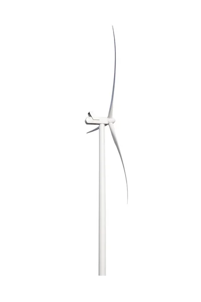 Générateur éolien sur fond blanc — Photo