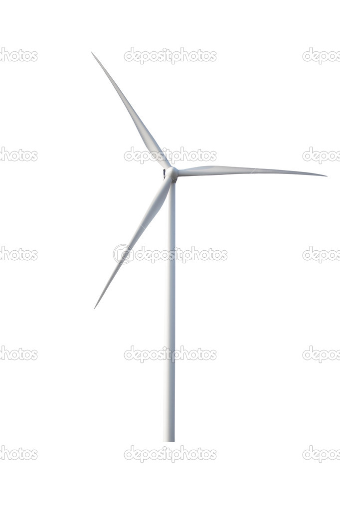 wind turbine on a white background