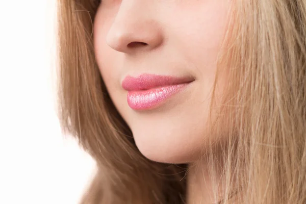 Portret of a cute girl with beautiful hair and make-up — Stock Photo, Image