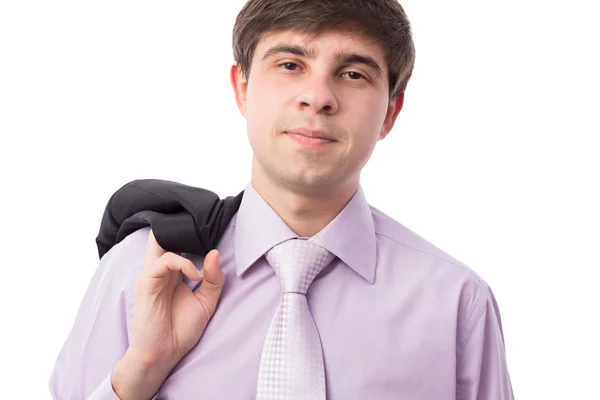 Smiling man in shirt and tie — Stock Photo, Image