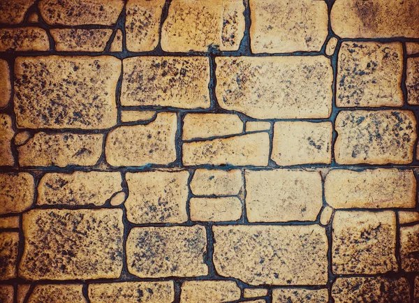 Brown Stone Tile Background Cobblestones — Zdjęcie stockowe