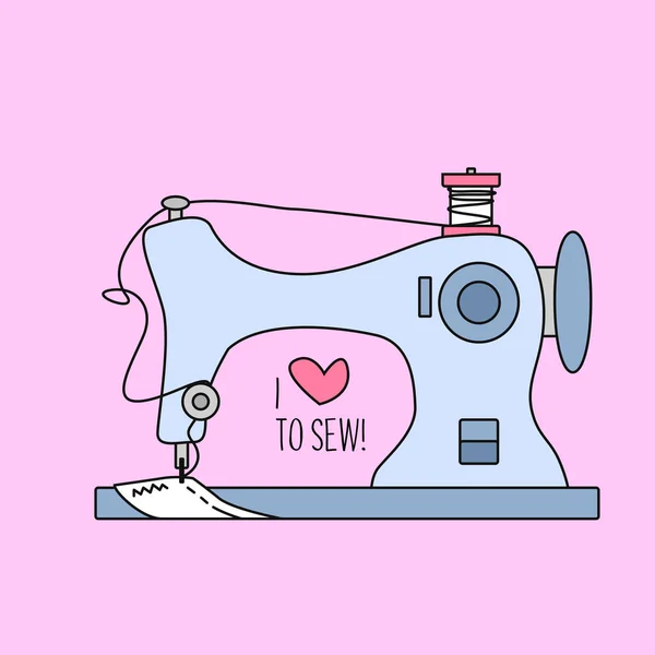 Illustration Sewing Machine — Stock Photo, Image