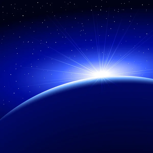 Космическая планета Даун — стоковый вектор