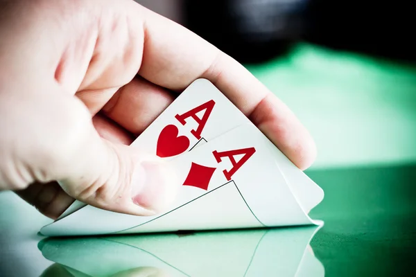 Pair of aces — Stock Photo, Image