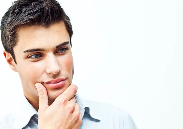 Thoughtful man portrait — Stock Photo, Image