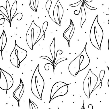 Beyaz bir arka planda bırakır. Kusursuz bir doku. Elle çizilmiş. Vektör illüstrasyonu. 