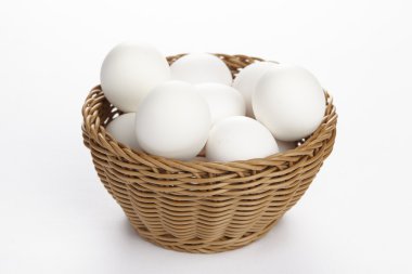 Basket of eggs clipart