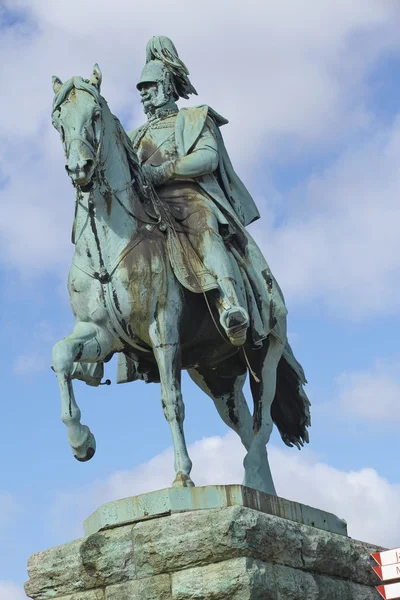 Cologne - Equestrian statue of Wilhelm I. — Stock Photo, Image