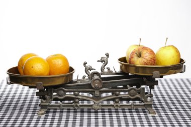 elma portakal ile karşılaştırın