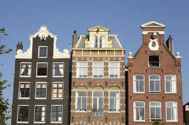 Amsterdam, Hollanda - gable eski evler