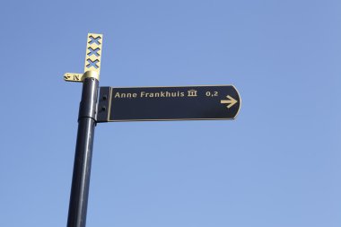 Amsterdam, Hollanda - anne frank huis için mesaj