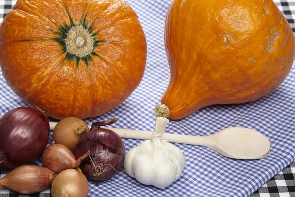 Cooking hokkaido pumpkins — Stock Photo, Image