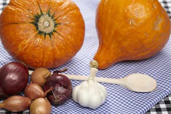 Cooking hokkaido pumpkins — Stock Photo, Image