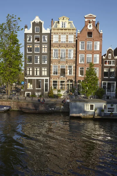 Amsterdam, Pays-Bas - Maisons anciennes — Photo