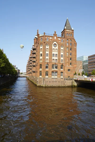 Hamburgo Castillo de la flota en el distrito de almacenes — Foto de Stock