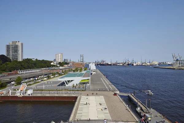 Hamburg - hamn (översikt) — Stockfoto