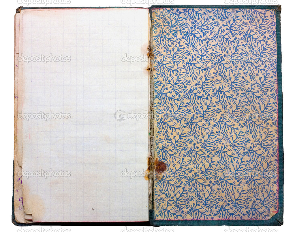 Old vintage notepad