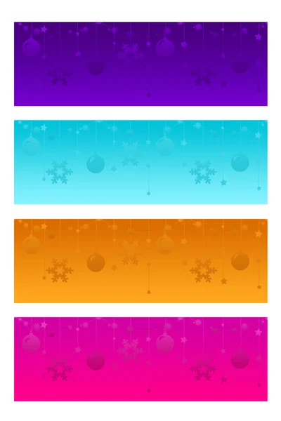 Four different banners — Stock Photo, Image