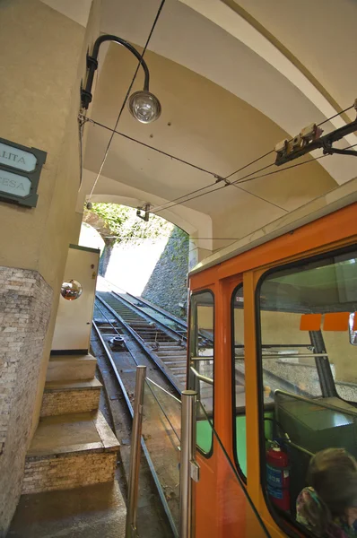 Funicular. Bérgamo. — Fotografia de Stock