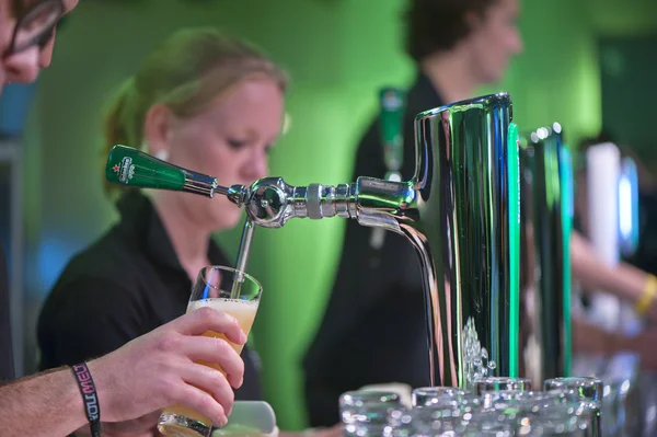 Heineken ervaring. Amsterdam — Stockfoto