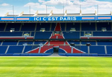 Pitch view at Parc des Princes arena - the official playground of FC PSG