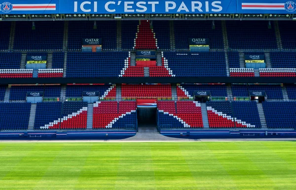Pitch view at Parc des Princes arena - the official playground of FC PSG