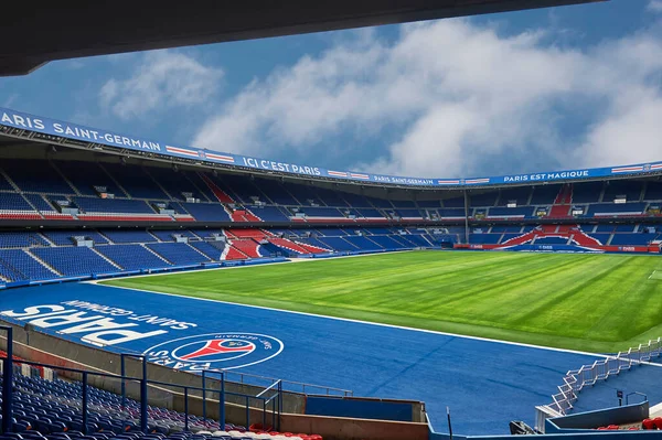 Pitch view at Parc des Princes arena - the official playground of FC PSG