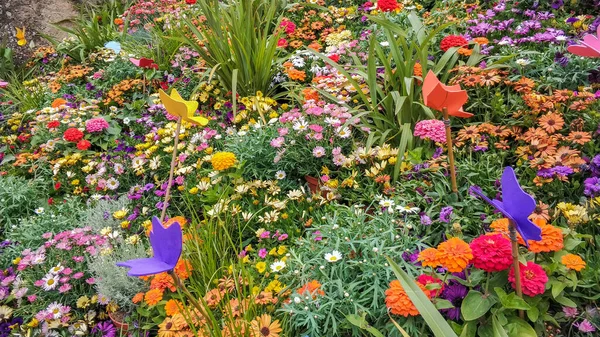 Festival Las Flores Girona Temps Flors Espaa 2021 — стокове фото